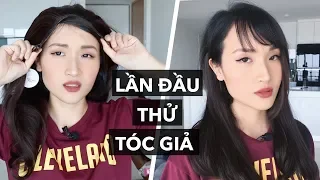 Lần đầu thử tóc giả