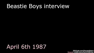 Beastie Boys on The Howard Stern Show, 6th April, 1987 - Full Interview