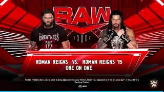 WWE 2K24. ROMAN VS ROMAN. #FIRST TIME EVER.