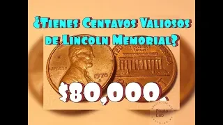 ¿Tienes Monedas Valioso De Lincoln Memorial?  $80,000. Dólares