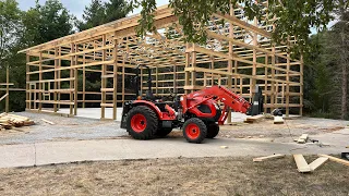 Menards pole building progress