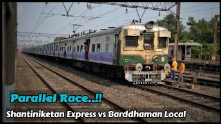 Train Race: Parallel Run of Shantiniketan Express and Howrah-Barddhaman Main Line Local