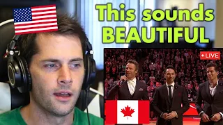 American Reacts to O Canada (listening for the first time)