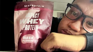 Red Bean Protein Flavour?!?! MyProtein Review #shorts