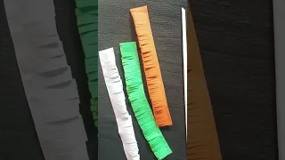 Tricolor Indian Flag Flower | Republic Day Paper Craft | Independence Day Craft |#shorts #shortsfeed