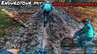 Endurotour mit WORLDCUP Fahrer und Anliegerreinigungsdienst Präsident! | 4K | Trail Büffel