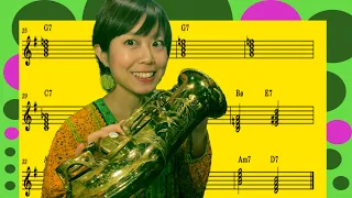 【アドリブ練習】コードトーンだけでアドリブをするの巻🎷