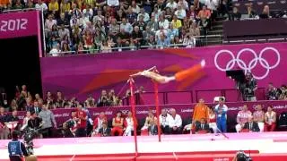 London Olympics 2012   filmed by me   Epke Zonderland on Mens Horizontal Bar   August 7 2012