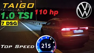 VW TAIGO (2022) 1.0 TSI (110 hp) Acceleration & Top speed
