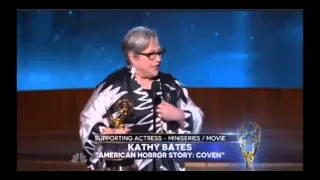 EMMYS 2014 - Kathy Bates WINS EMMY AWARD FOR OUTSTANDING SUPPORTING ACTRESS MINISERIES