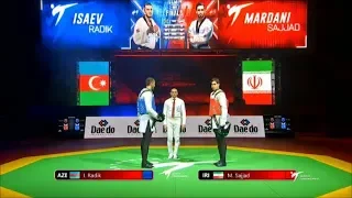 Moscow 2019 World taekwondo GP Final. SF M+80 ISAEV-MARDANI