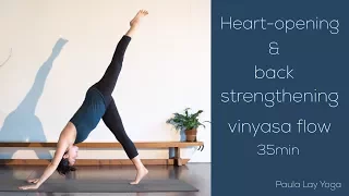 Heart-opening & back-strengthening vinyasa flow (35min)