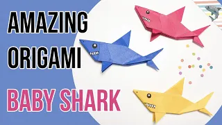 How to do Baby Shark 🦈 | #babyshark Origami | Baby shark made of paper