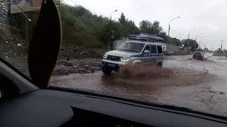 Последствия дождя 20.08.2017 в Красноярске