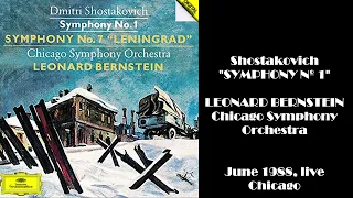 Shostakovich: Symphony nº 1 - Leonard Bernstein, Chicago Symphony Orchestra