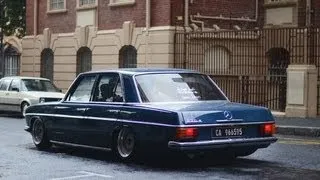 A RAINY DAY WITH THE BENZ -  BAGGED W115 MERCEDES BENZ