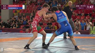 GOLD GR - 55 kg: H. MAKARANKA (BLR) v. A. KHOKONOV (RUS)