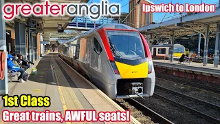 Great trains, AWFUL seats! Greater Anglia Class 745 First Class Review!