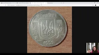 1 гривна серебро  1992 года цена 500$, 2018 год