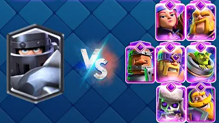 MEGA KNIGHT VS ALL CARDS EVOLUTION