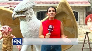 ARTESANOS PREPARAN SUS CREACIONES PARA EXHIBIRLAS EN LA RUTA DE LOS MONIGOTES