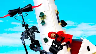 SIREN HEAD at an Abandoned Lighthouse 🔴 Siren Head 🆘 LEGO Cartoons