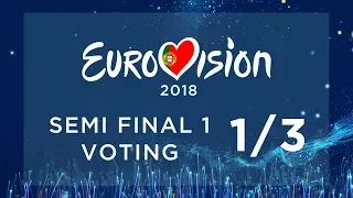 EUROVISION 2018 // SEMI FINAL 1 VOTING PT. 1/3