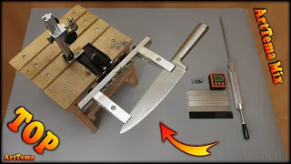 Best amateur knife sharpening system from AliExpress after improvement + DIAMOND Sharpening Stones