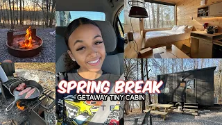 spring break vlog: week in my life | we stayed in a getaway tiny cabin!