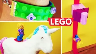 3 LEGO Hacks mit Lego Klebeband | Tipps & Tricks zum Spielen & Basteln: auf Einhorn reiten, Armband