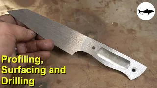Triple-T #173 - Profiling, surfacing and drilling your knife