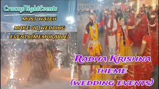 awsome groom n bride entry,laal ishq cover song 🎵,  Radhe krishna theme#bollywood #evergreenhits