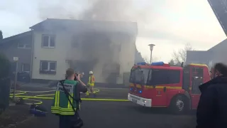 Feuer in Einfamilienhaus in Kapellen. (30.12.2015)