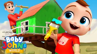 Daddy Daddy Let's Build A Treehouse | Playtime Songs & Nursery Rhymes by Baby John’s World