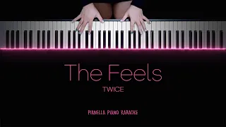 TWICE - The Feels | Piano Karaoke/Minus One by Pianella Piano (Original Key)