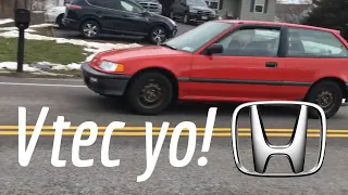 1990 Honda Civic - Straight Pipe Fly By