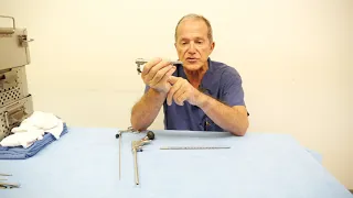 Dr Tony Mork shows how to hold the endoscope