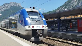 GPF n°106 : Trains en gare de Grenoble après on va Pont de classe avec le TER AGC