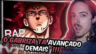 (QUE VOZ!) REAGINDO ao Rap do Sukuna Jujutsu Kaisen - Se Curve Ao Seu Rei | Gabriza ♫ | REACT // Nai