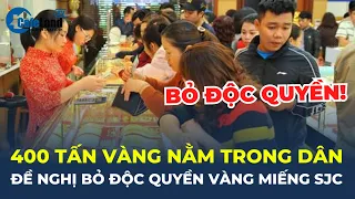 400 TẤN VÀNG nằm trong két người dân, đề nghị BỎ ĐỘC QUYỀN vàng miếng SJC | CafeLand