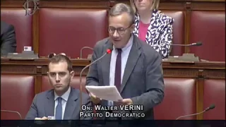 L'intervento di Walter Verini nella discussione sulla fiducia al Governo Conte