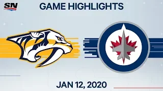 NHL Highlights | Predators vs. Jets – Jan. 12, 2020