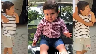 Kareena kapoor son jeh Ali khan doing fun with his staff after his 2nd birthday celebration