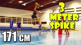 170cm 3 meter spike during a game - 5'7 ft