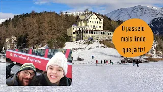 Vlog - Viagem de TREM BERNINA EXPRESS - Da Itália até Suíça