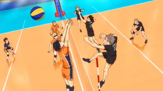 ハイキュー TO THE TOP !! [ Best Moments # 9] 至高の宮双子に圧倒される烏野   - Haikyuu!! To the Top