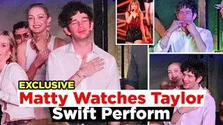 Matty Healy Watches Taylor Swift Perform During Eras Tour in Nashville