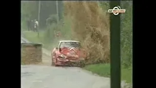 Crash Sebastien Loeb - Citroen KitCar - Rallye Le Touquet - Pas-de-Calais 2001