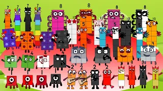 Uncannyblocks and Numberblocks and Colorblocks (1-10) Comparison Official remix-5 | Cool Sounds!