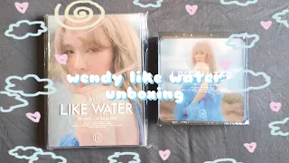 Wendy 'Like Water' 1st Mini Album Unboxing | emoisabel